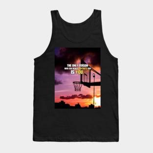 Basketball Ring Sunset Motivational & Inspirational Quote Tank Top